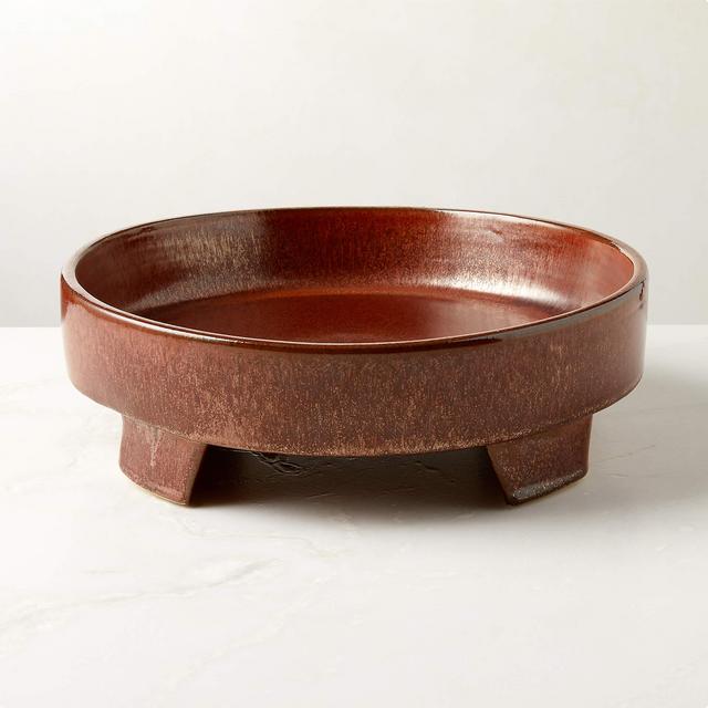 Thika Burnt Red Low Planter