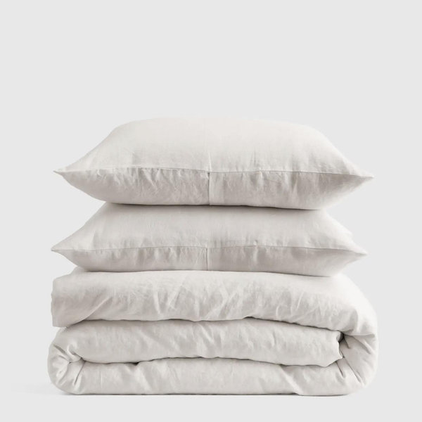 European Linen Duvet Cover Set - King/Cal King - SAND