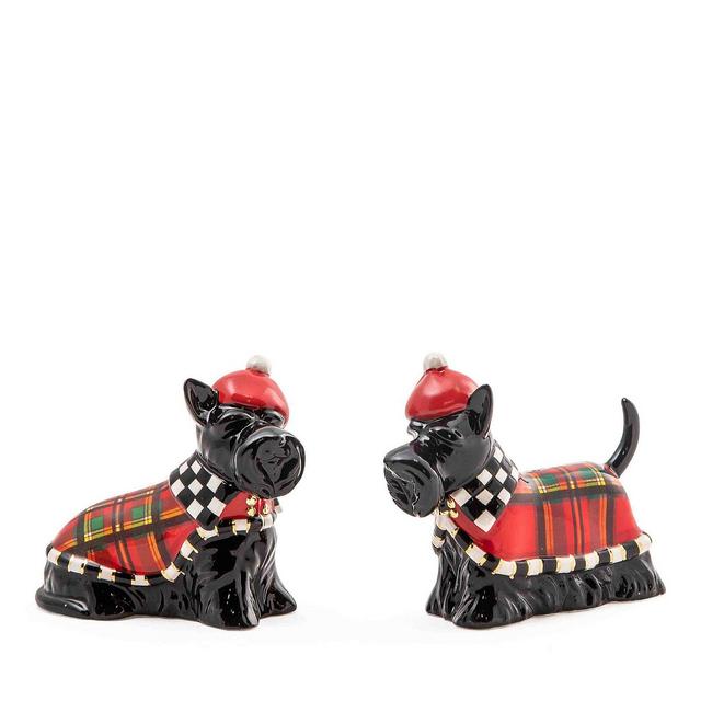 Mackenzie-Childs Scottie Tartan Salt and Pepper Set