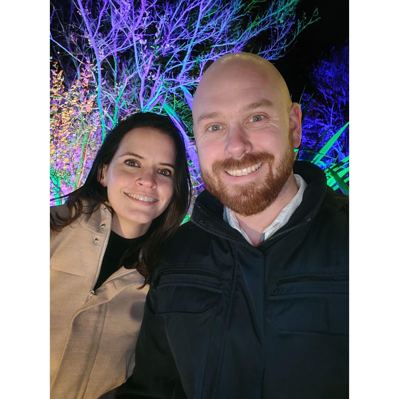 Shortly after our engagement in Descanso Gardens during the Festival of Lights.