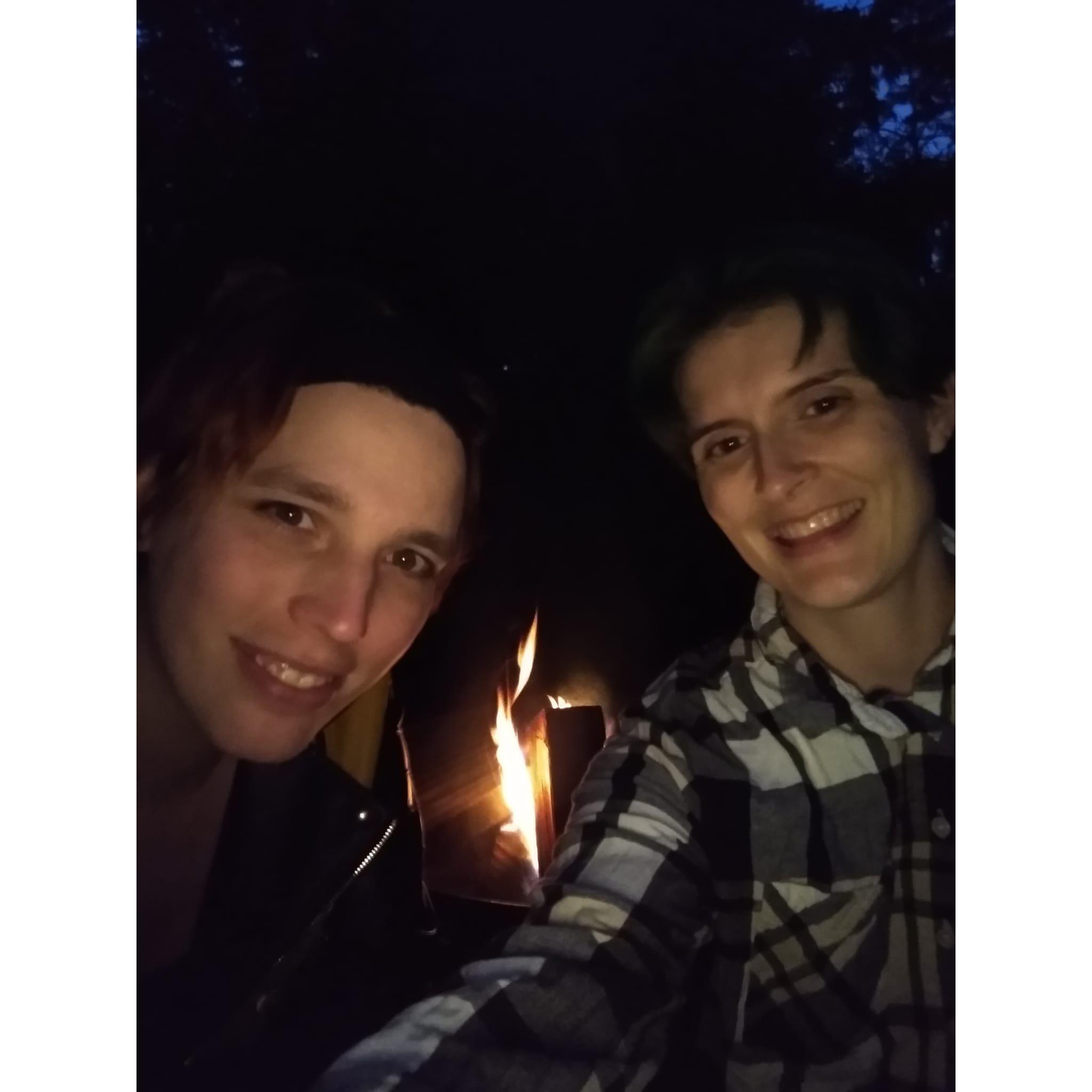 Camping at the Oregon Coast...at night...