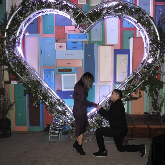 Carlos proposed February 16, 2019. (Valery's birthday)