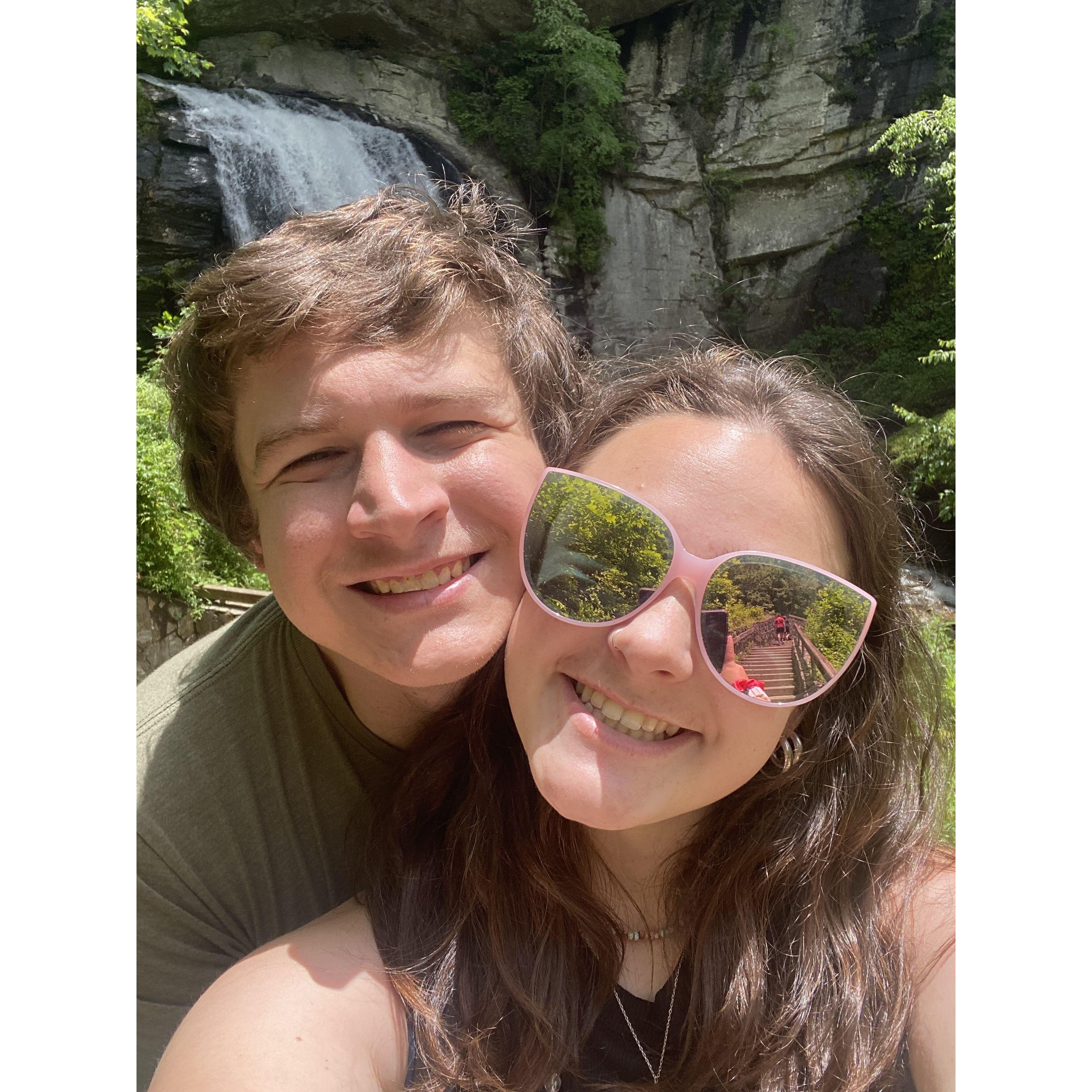 Piper left to work at summer camp in Brevard, NC. Dustin came to visit during one of her breaks, and it sparked a love of visiting the mountains together.