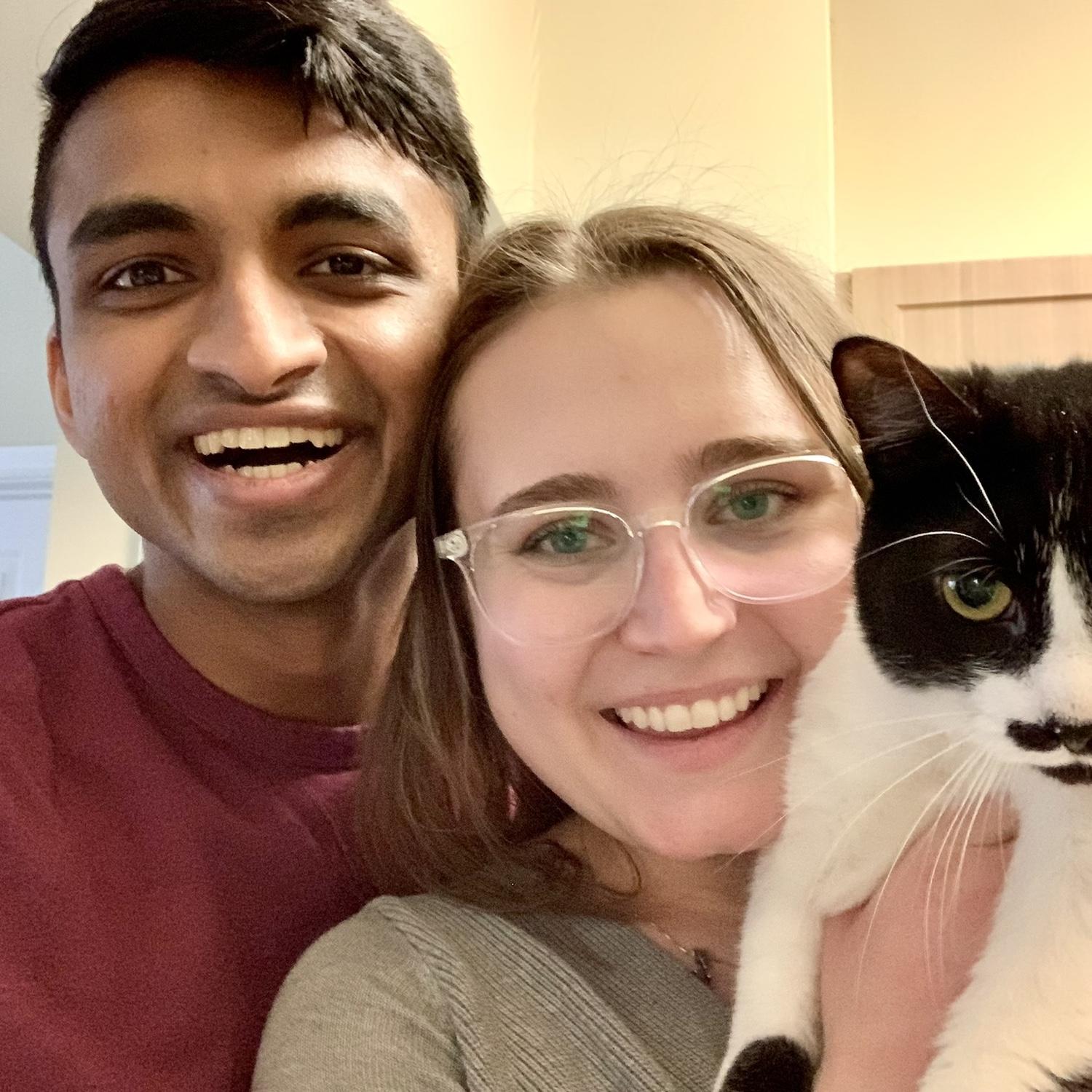 The day we brought our cat, Tofu, home.