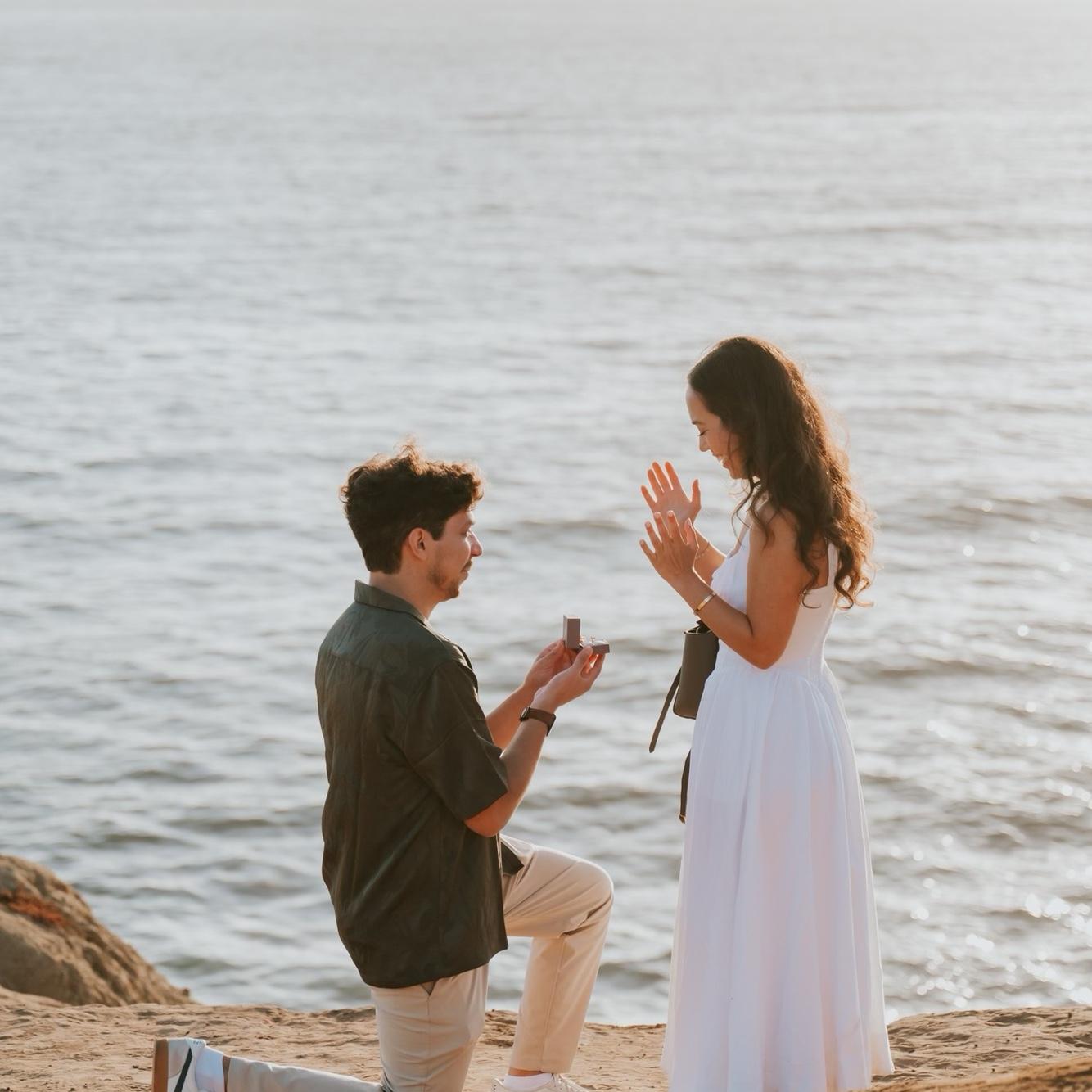 This is where Clay proposed to Kiana at Sunset Cliffs in San Diego :)