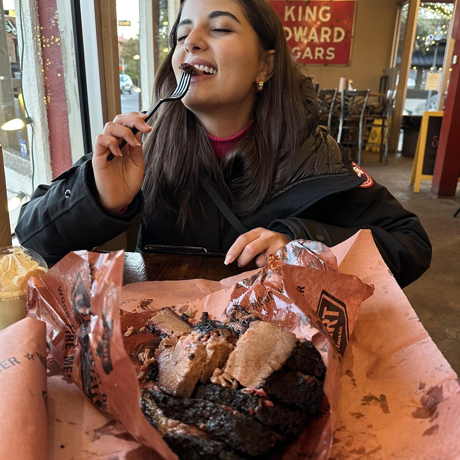 Love is sharing barbecue… or at least trying to!