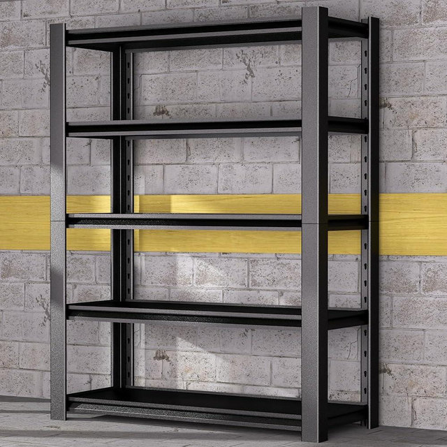 Nexvrtau 5-Tier Heavy Duty Garage Shelving Unit, 3000 LBS Capacity Metal Storage Rack 72" H x 48" W x 20" D, Adjustable Steel Shelves for Garage, Warehouse, Basement, Pantry, Workshop.1 Pack