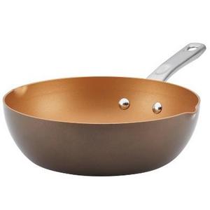 Ayesha Curry™ 9.75" Home Collection Porcelain Enamel Nonstick Chef Pan With Pour Spouts