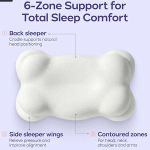 Tall Height Mellow Cloud Align Pillow: CloudAlign™ with cooling case