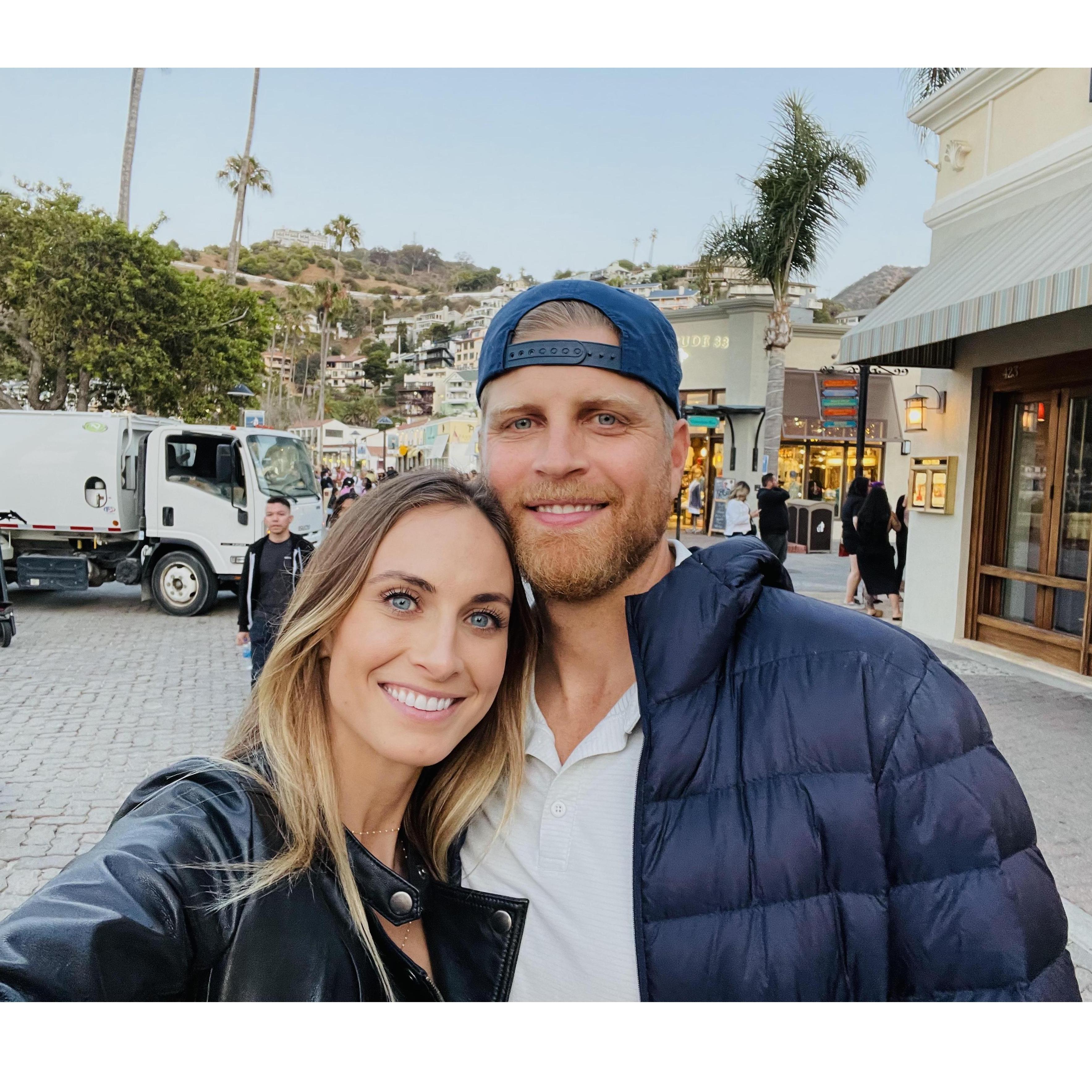 7/17/2021 - This is Catalina Island, where they celebrated their love with friends and started planning their wedding.....see YOU on 11/6 🎉