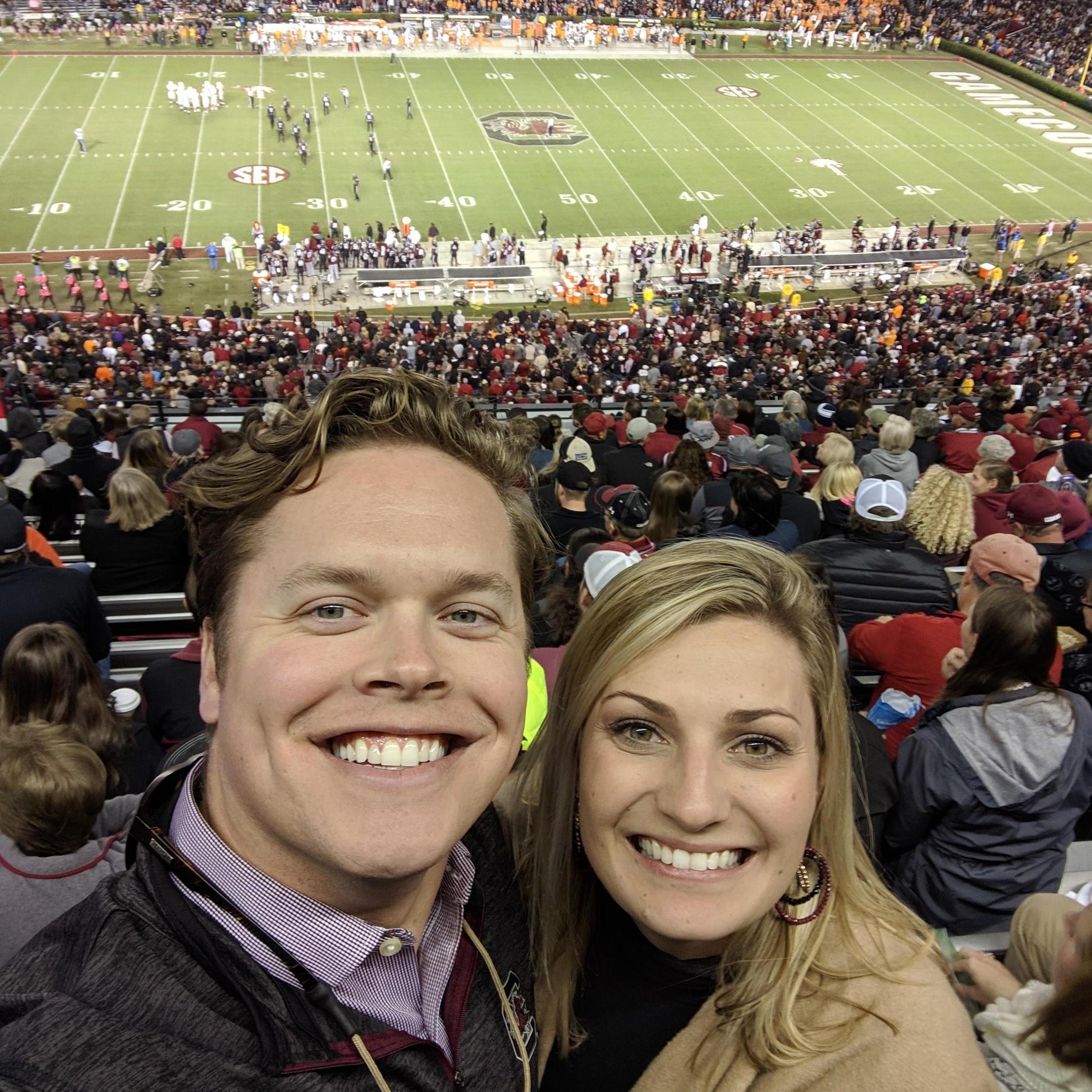 Evan's first USC Game! Go Gamecocks!