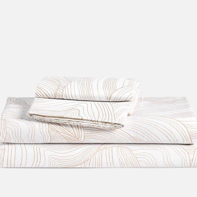 Classic Percale Core Sheet Set - Oyster in Pebble