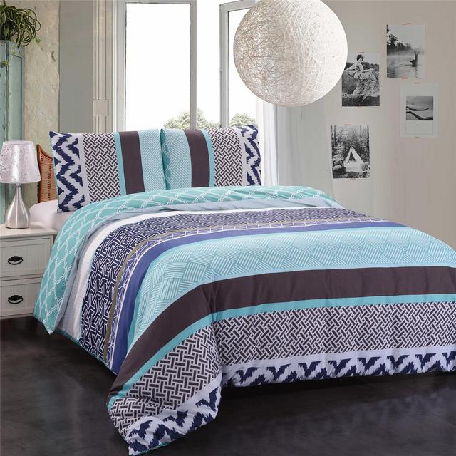 3 Piece Duvet Cover Set Comforter Cover And 2 Pillowcases King Size