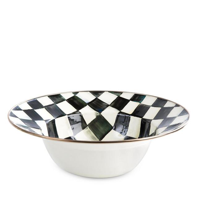 MacKenzie-Childs Courtly Check Enamel Serving Bowl