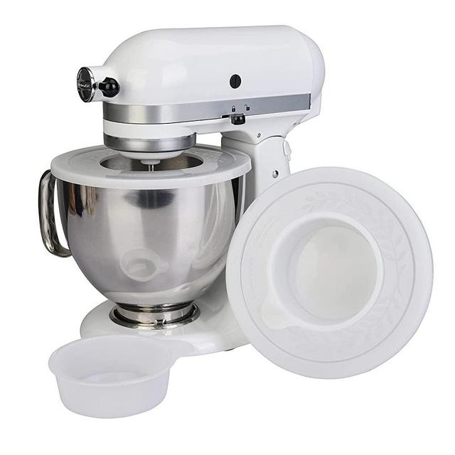 Gvode Ceramic Mixer Attachment Fit all Kitchenaid Mixer Bowl, 4.5-5Q  Tilt-Head Ceramic Bowl for Kitchenaid Mixer, 5 QT Kitchenaid Bowl -  White(does not include kitchenaid stand mixer)