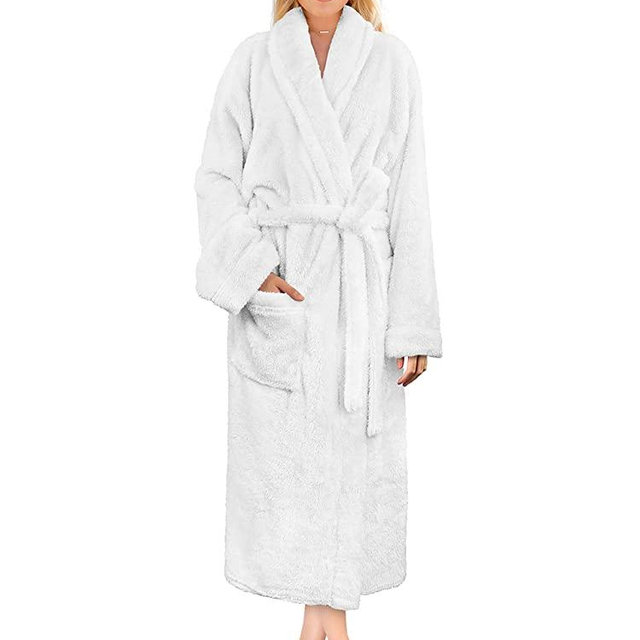 PAVILIA Premium Womens Plush Soft Robe Fluffy, Warm, Fleece Sherpa Shaggy Bathrobe