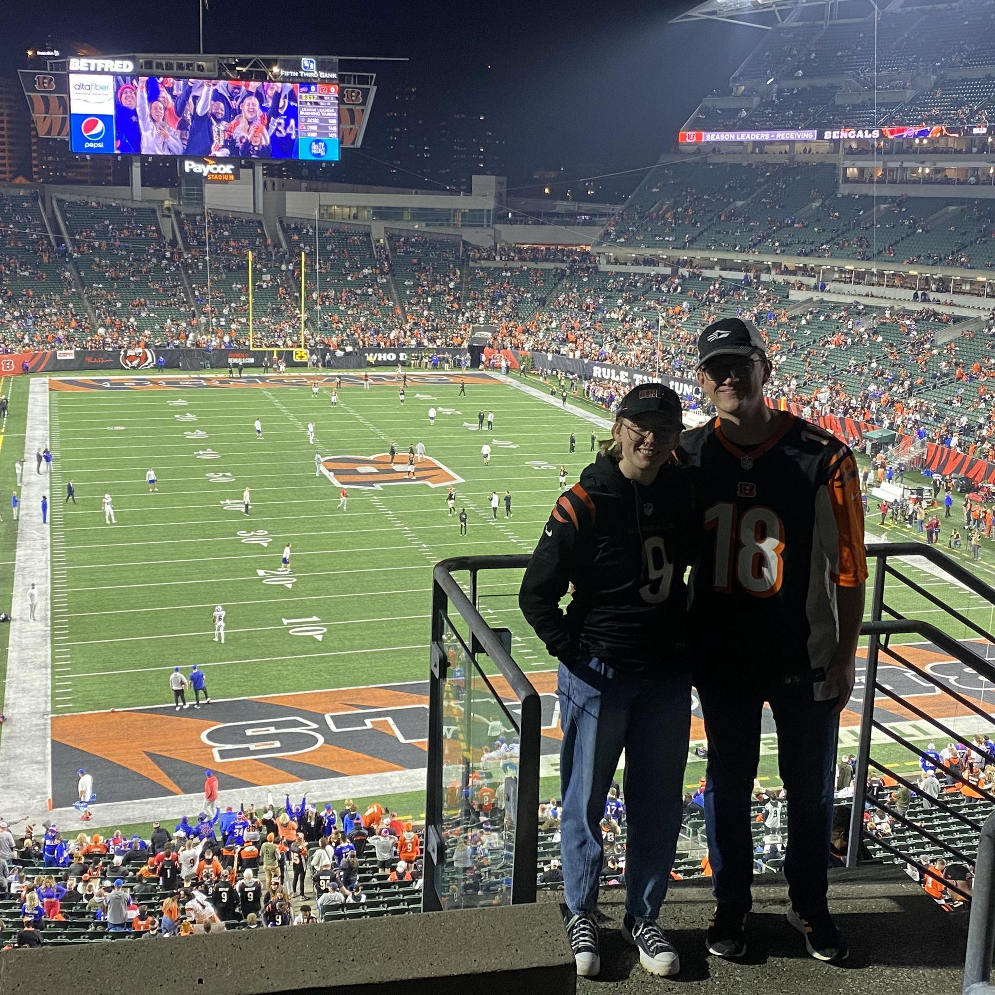 The Bengals-Bills regular season game from 2022. Fun fact, this is the only NFL regular season game that  has been cancelled mid game.