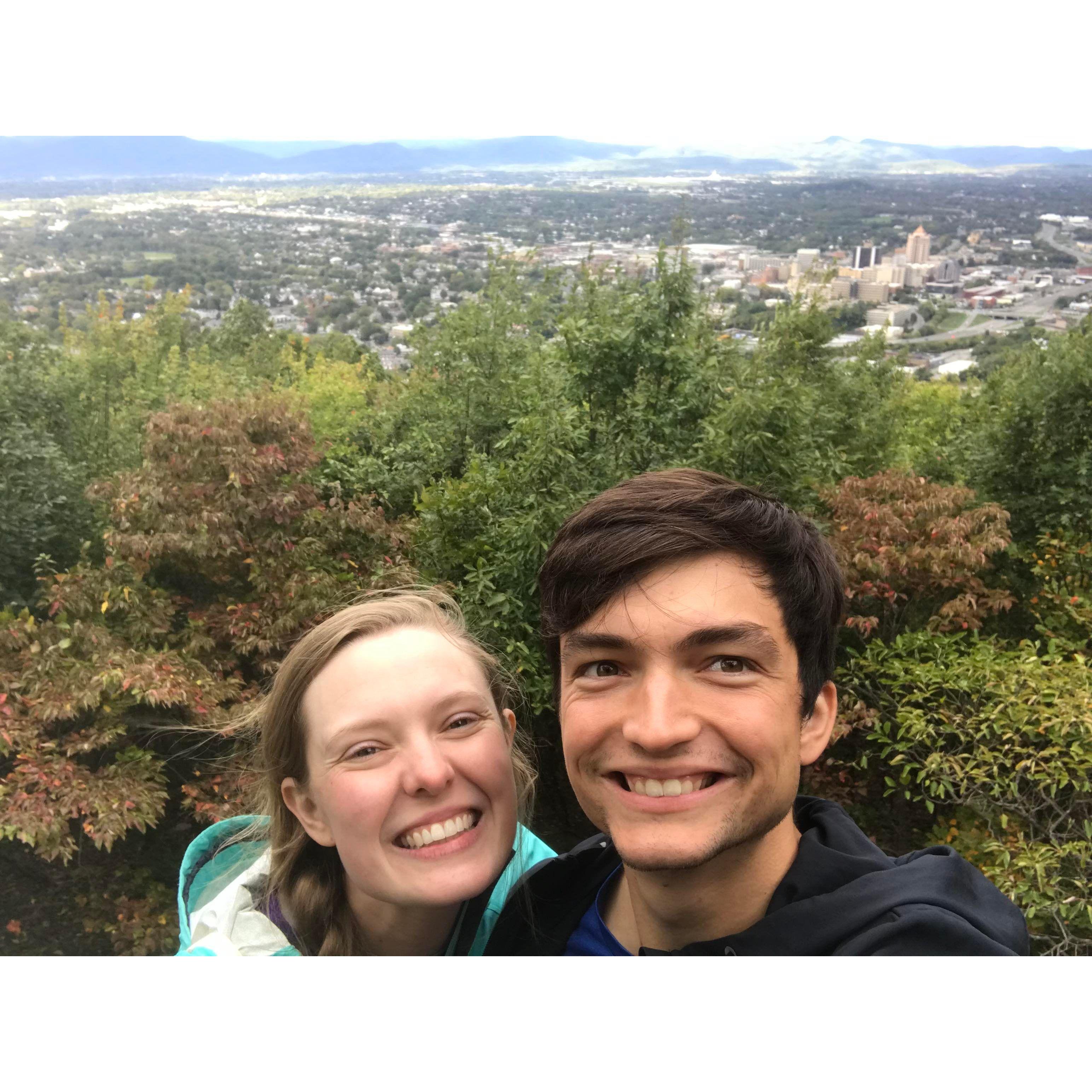 The mountains of VA have been a loyal backdrop to many weekends helping this young love to grow