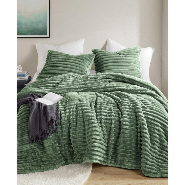 510 Design Avril Fluffy Ribbed Plush 3-Pc. Comforter Set, Full/Queen