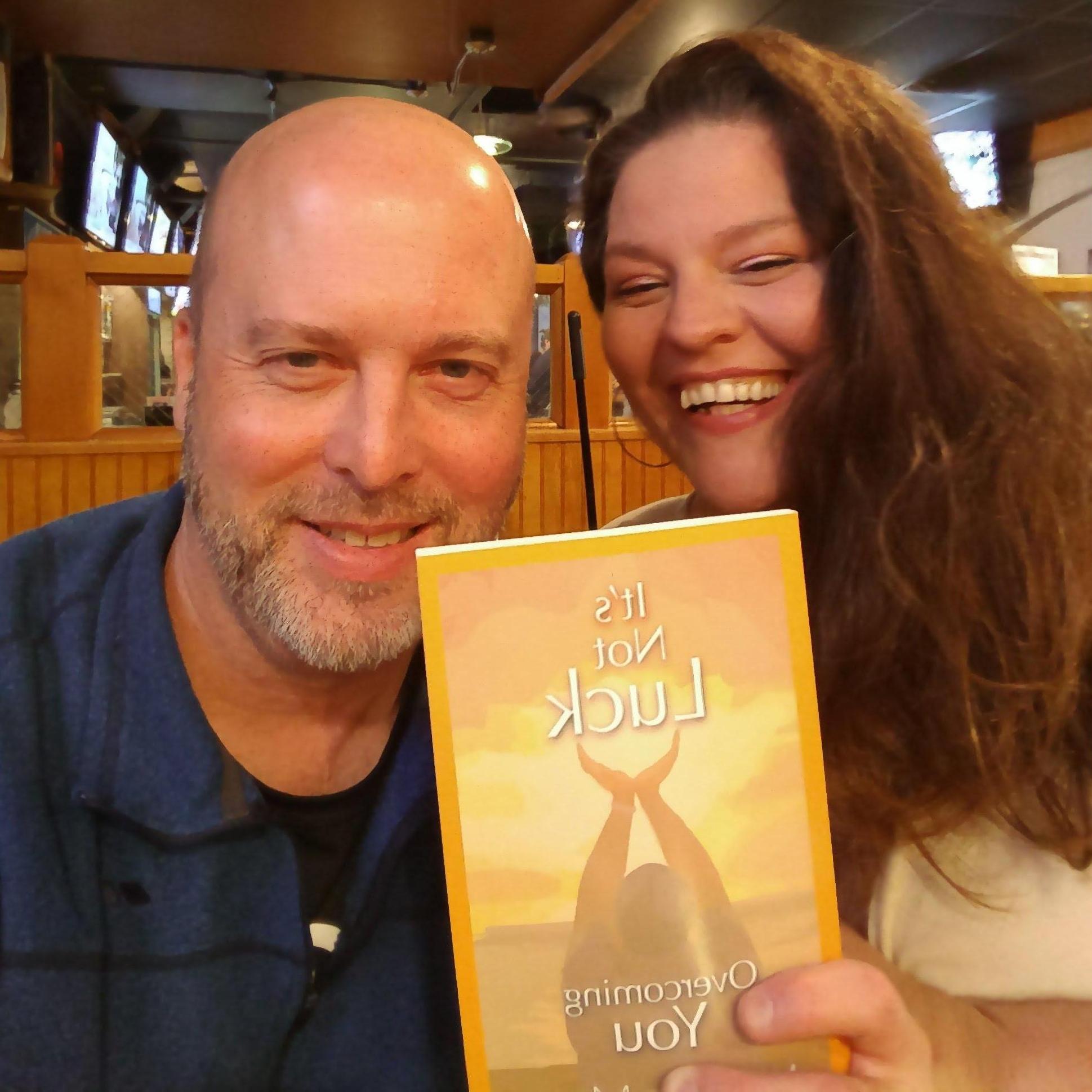 At Michelle Mras' book party.