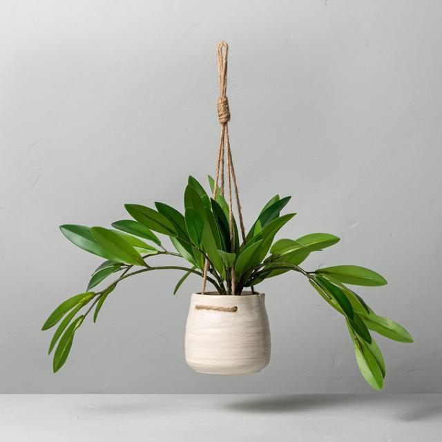9" Faux Hoya Leaf Hanging Plant - Hearth & Hand™ with Magnolia