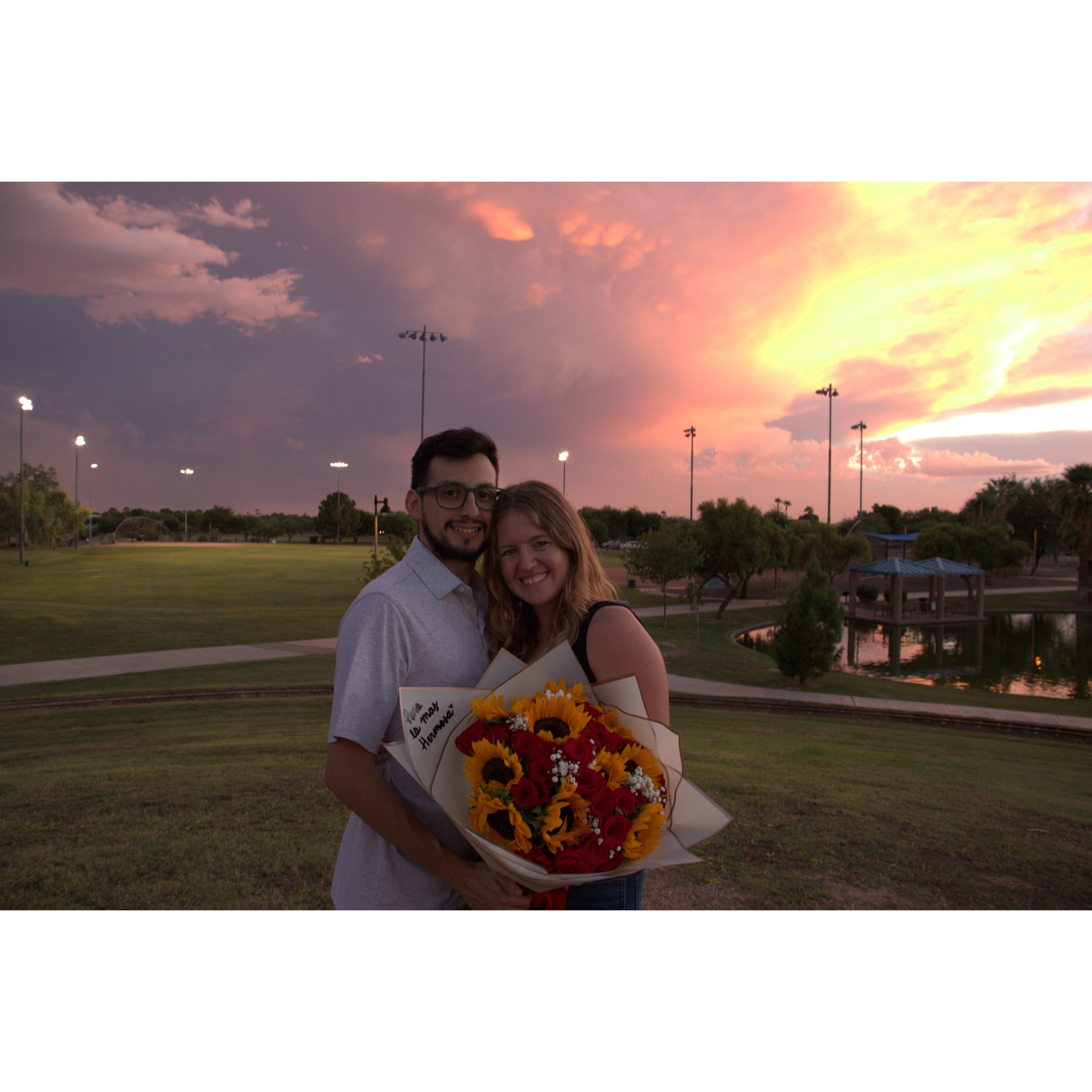 We're engaged!