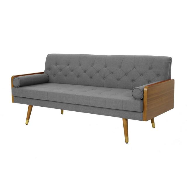 Jalon Mid Century Modern Sofa Gray - Christopher Knight Home