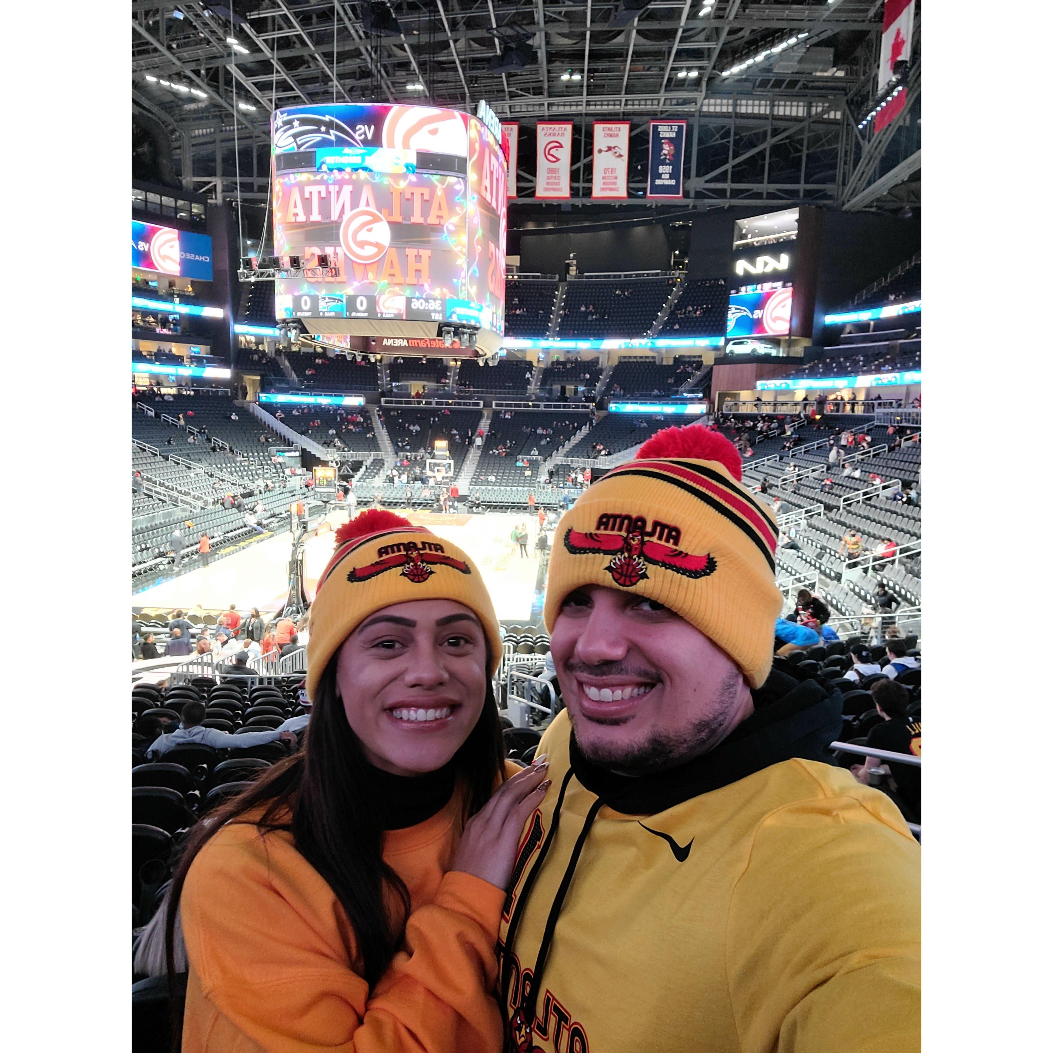 Our First Atlanta Hawks game!