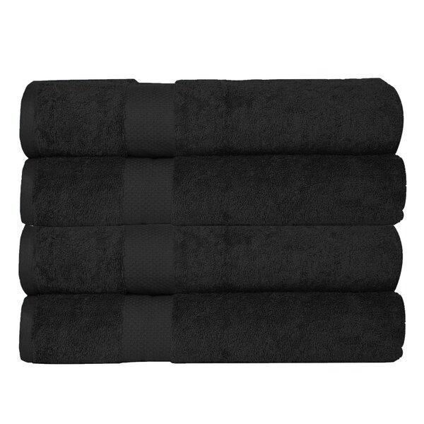 Luxurious 4 Piece 100% Cotton Bath Sheet Towel Set (Set of 4)