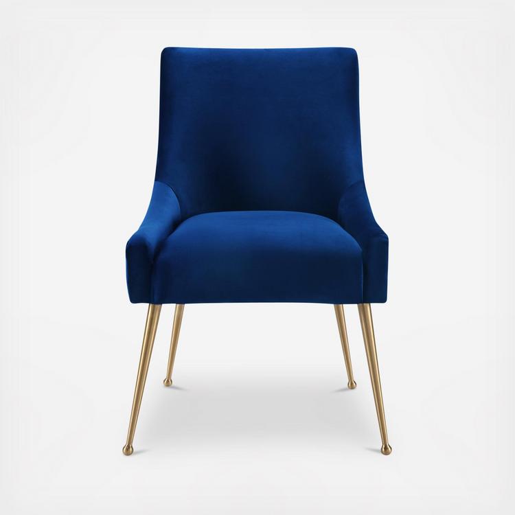 Beatrix navy deals velvet side chair