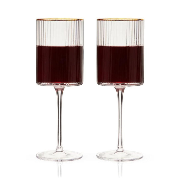 Meridian Crystal Wine Glasses Set of 2