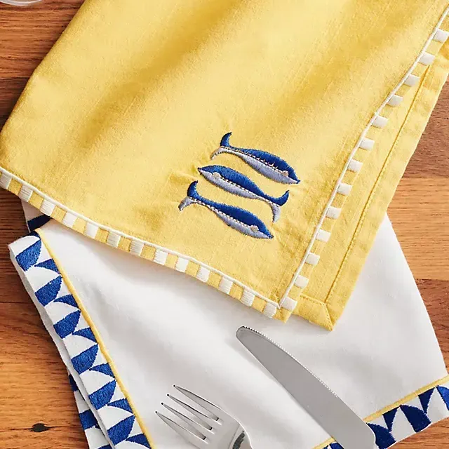 The Bistro Tile Napkins, Set of 2: Italia Edition