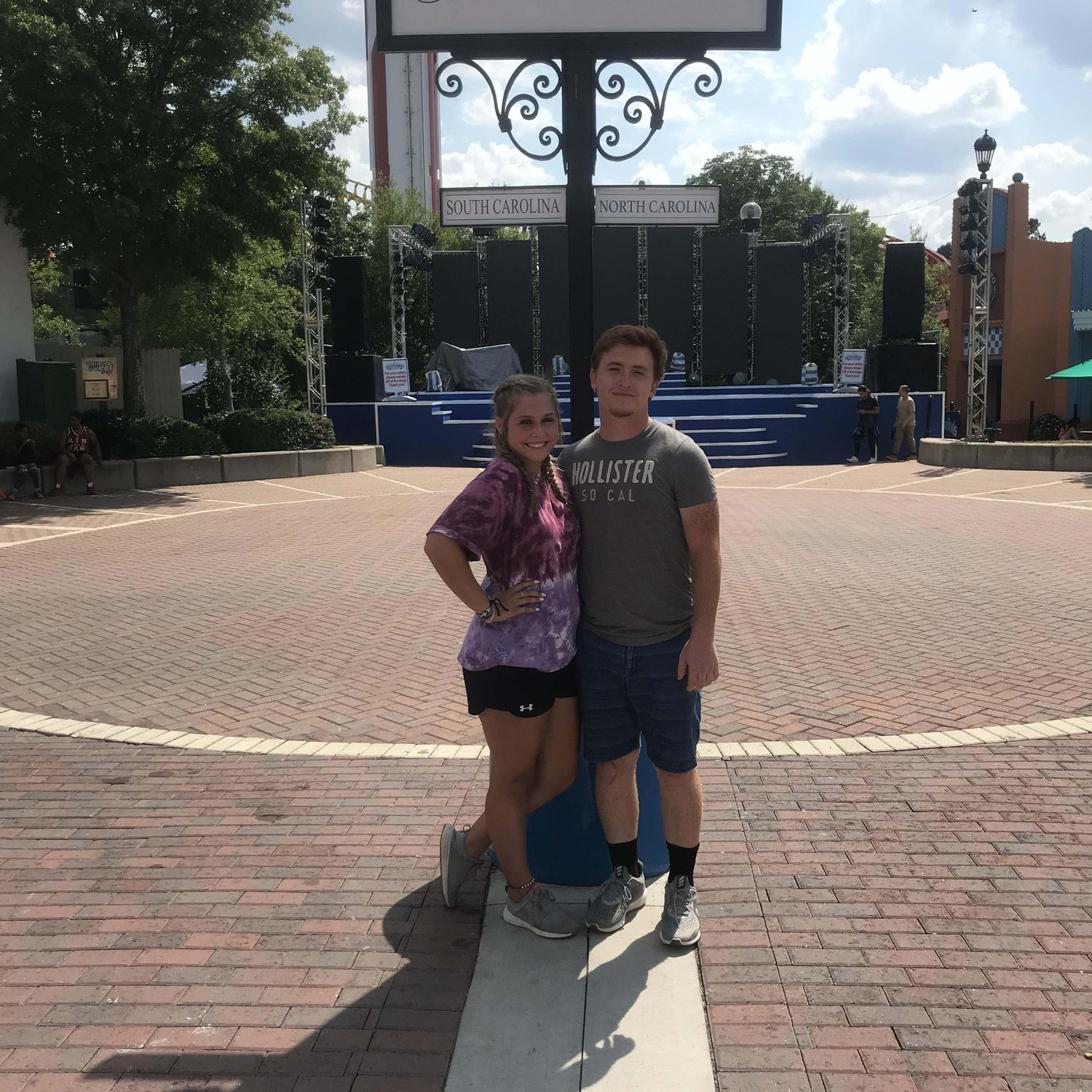 Carowinds with our friends Anna and Cameron