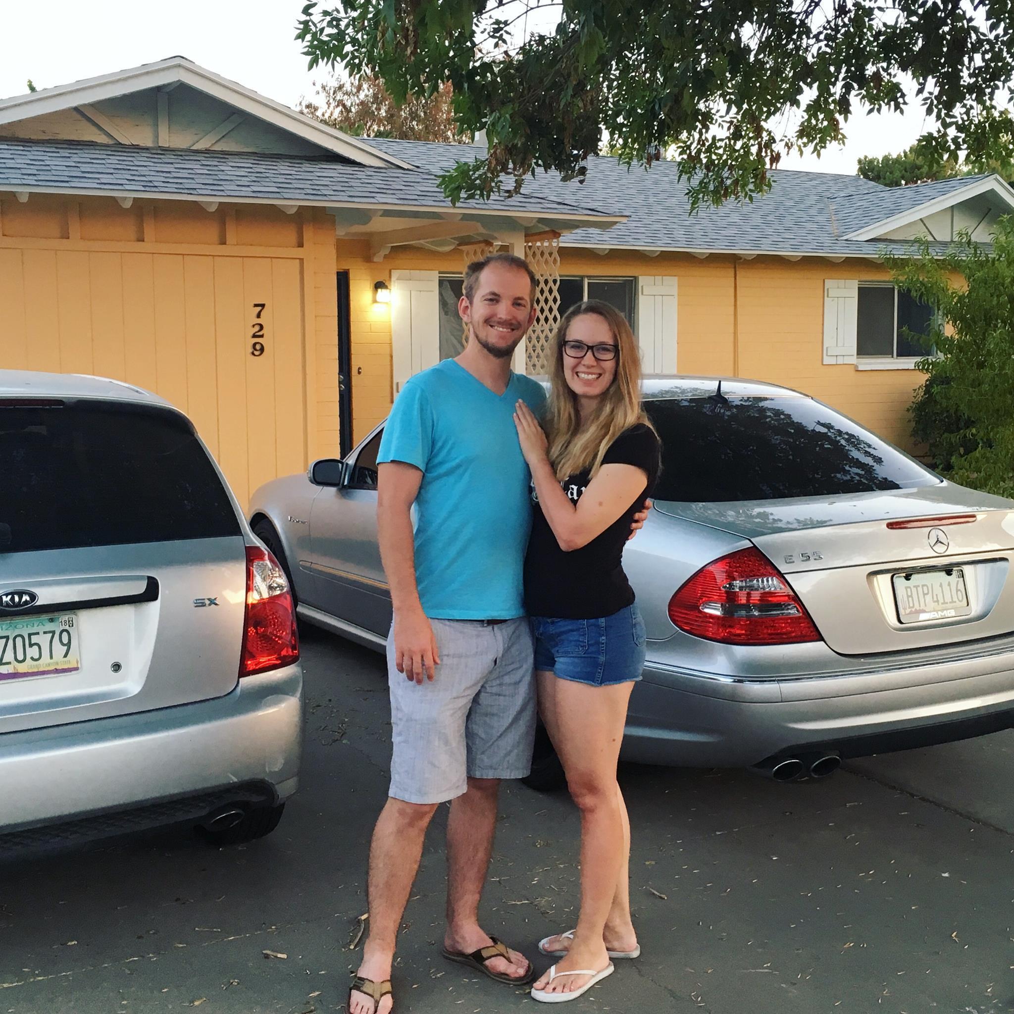 2017, Mesa - Over 100 degrees in July, but we were so excited to finally be moved into our first home!