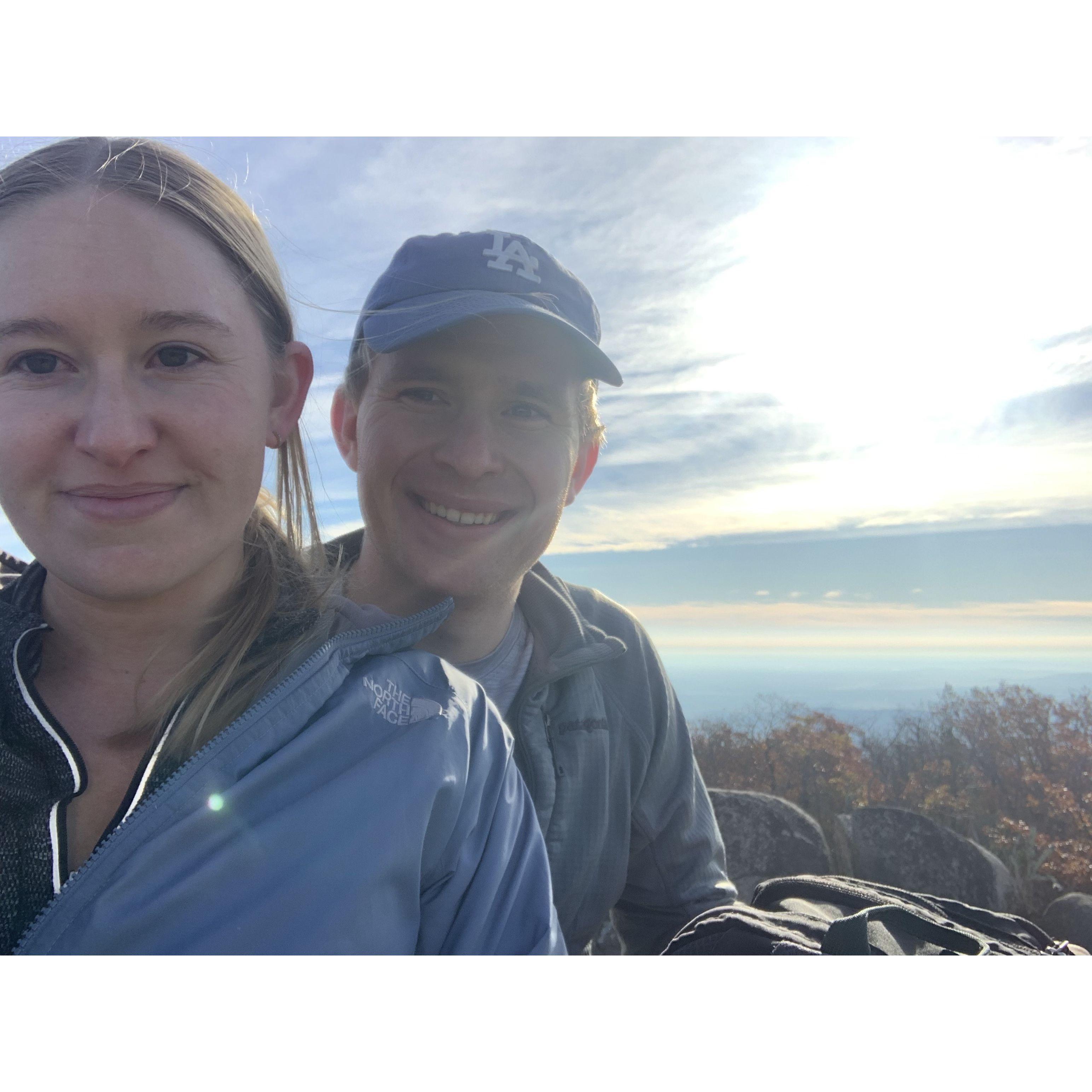 Hiking in Shenandoah National Park, Fall 2021