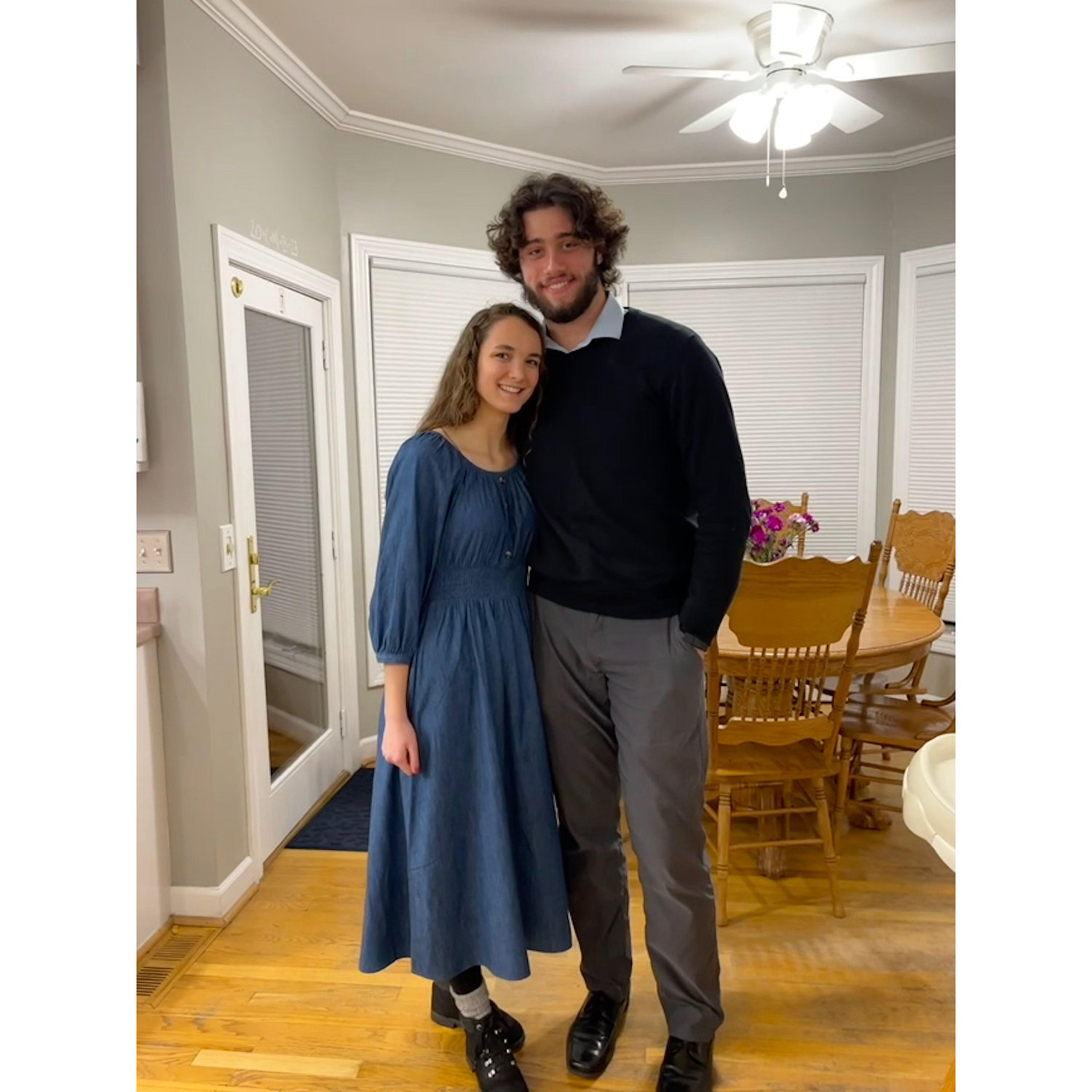 Greg and Lexie reconnect over Thanksgiving break in 2023. Greg surprised Lexie at Mass and then spent the evening at her families'.