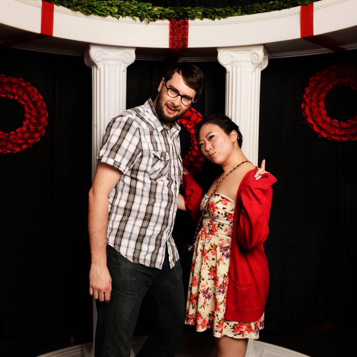 This picture was taken at Nina's company party... which was our first date!