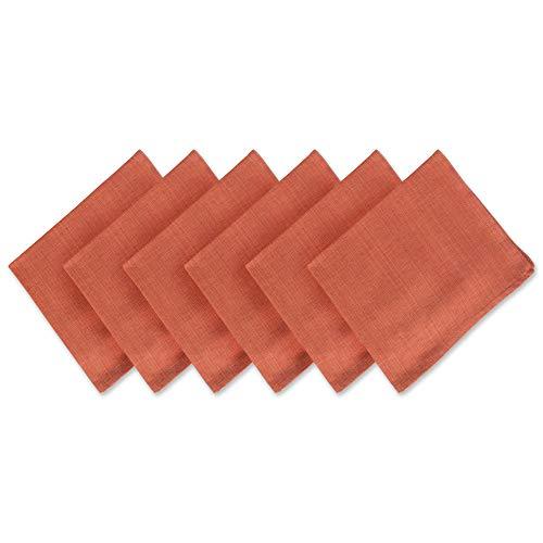 DII Variegated 100% Cotton Napkin Set, Set of 6, Spice