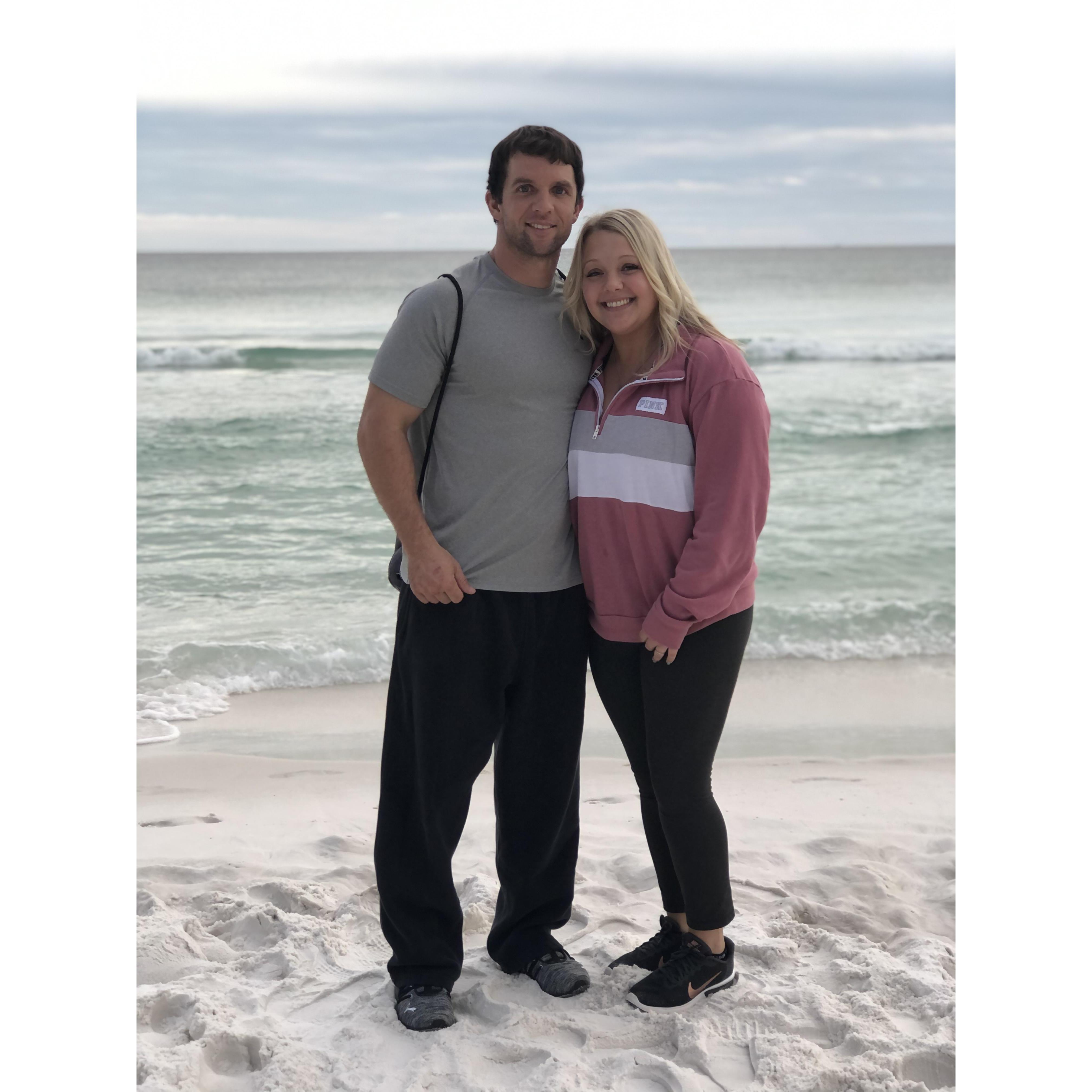 Our first trip to the beach together! My first time at the beach! We had a wonderful time.