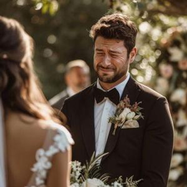 Make a bet: will Nick cry at the wedding? Yes