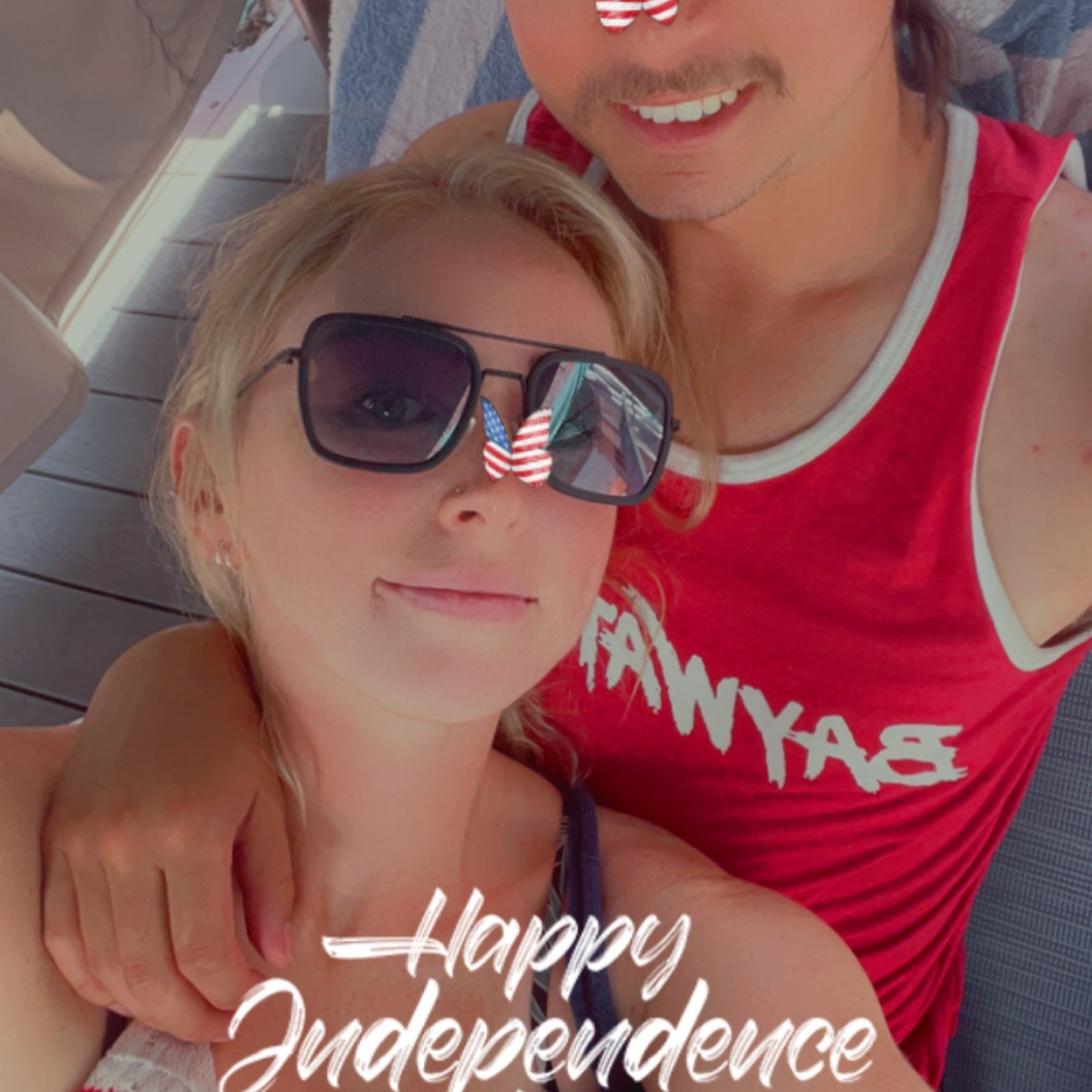 Our first 4th of july together, the day after came back from backpacking in the Sierras.