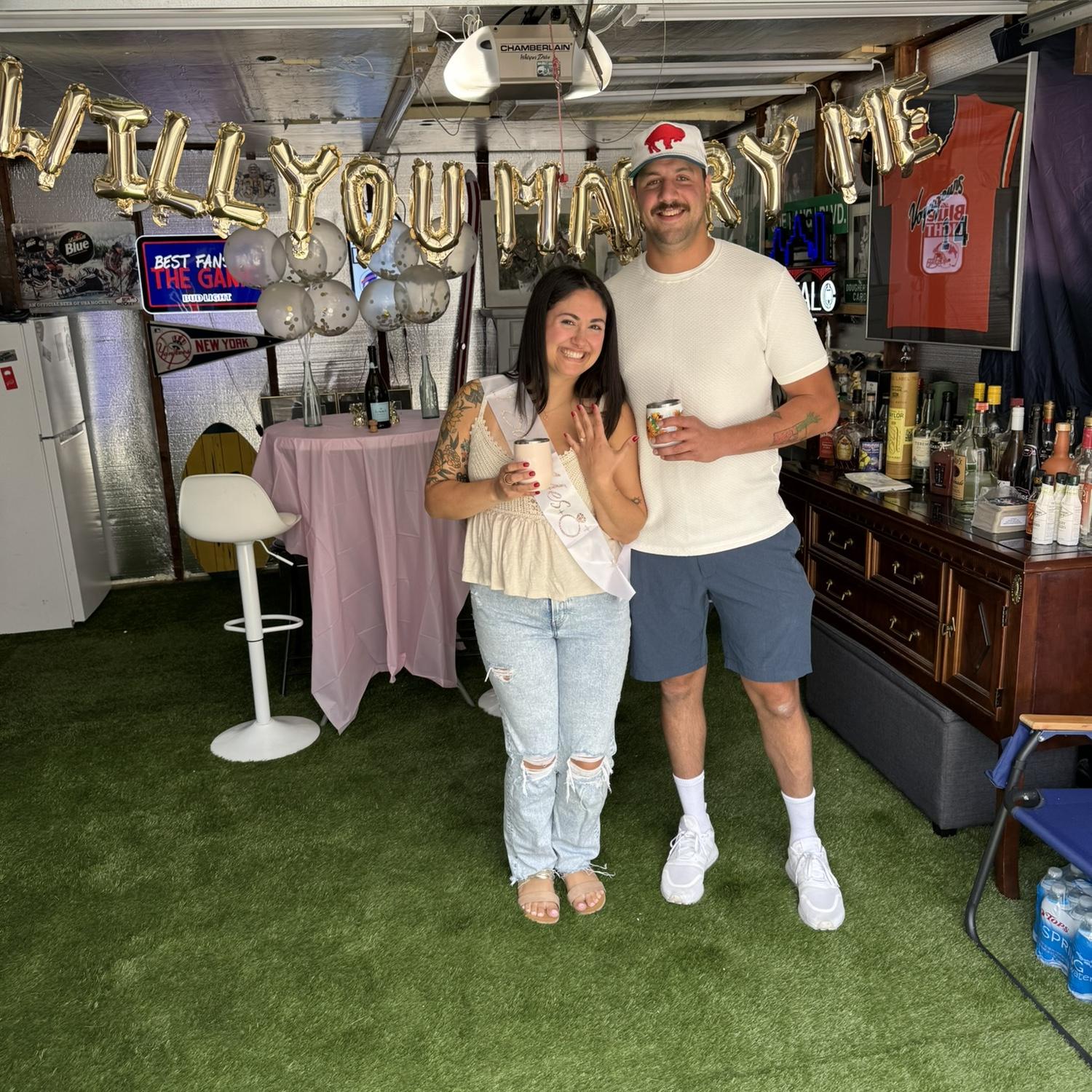 The day we got engaged! 8/30/2025 ❤️