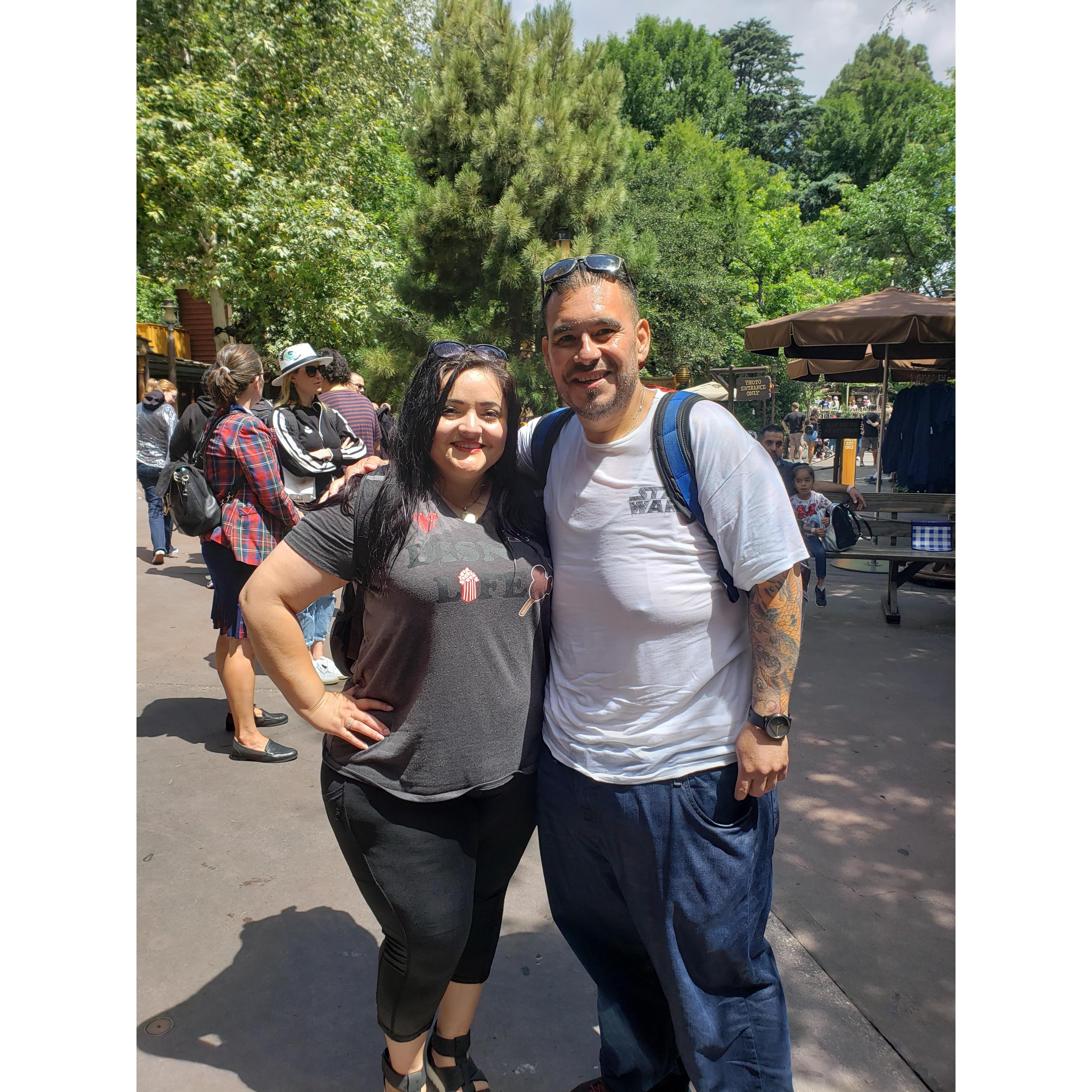Gama's first time on Splash Mountain and sat in the front of the ride