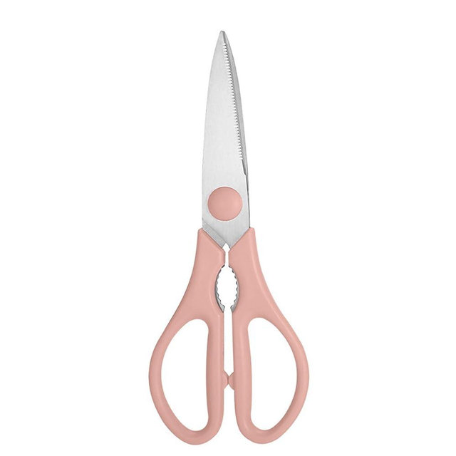 Kitchen Scissors, Rkqoa Pink Kitchen Shears Set Heavy Duty Cooking Scissor, Dishwasher Safe Stainless Steel Sharp Utility Shear for Cooking, Everyday use