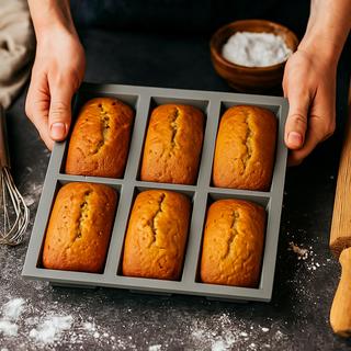 Elastomoule Loaf Silicone Mold - 6 Portion