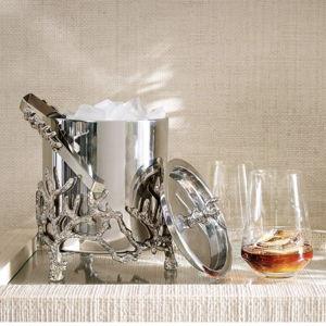 Coral Handcrafted Ice Bucket