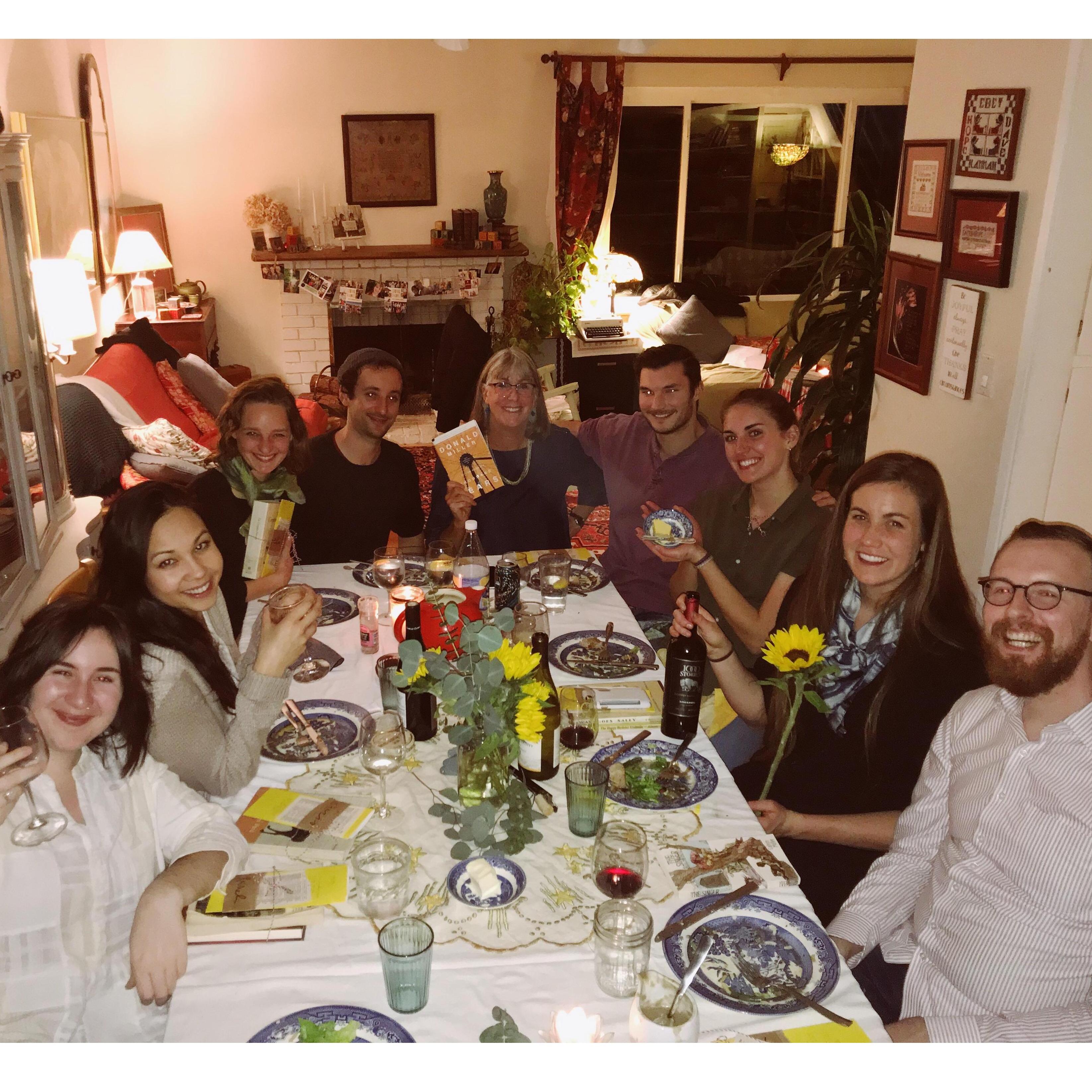 after months of writing letters from Paris to San Francisco, Peter joined me and friends for a New Years Party- the first time we saw each other in 5 months!