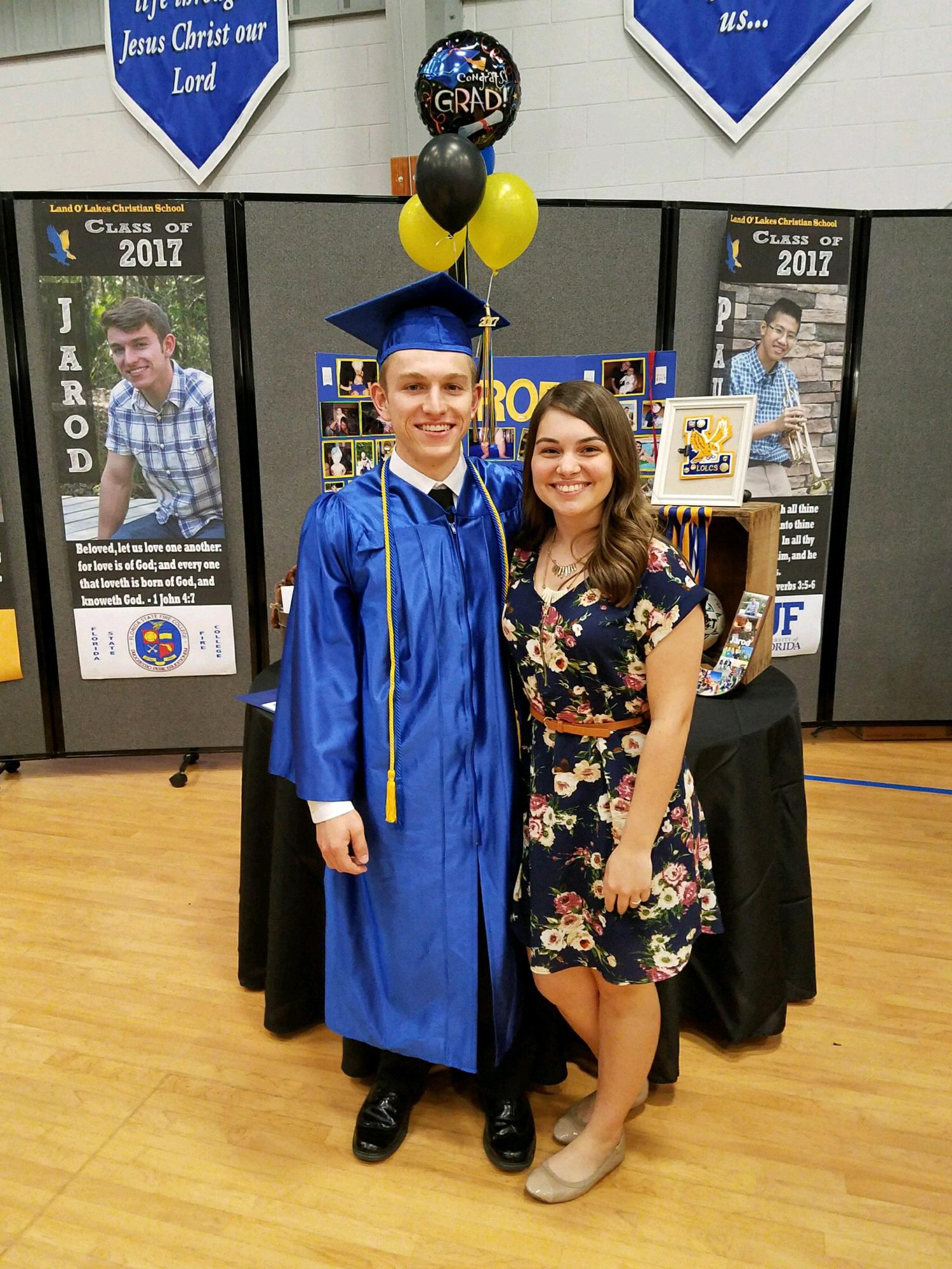 Jarod’s high school graduation in 2017!