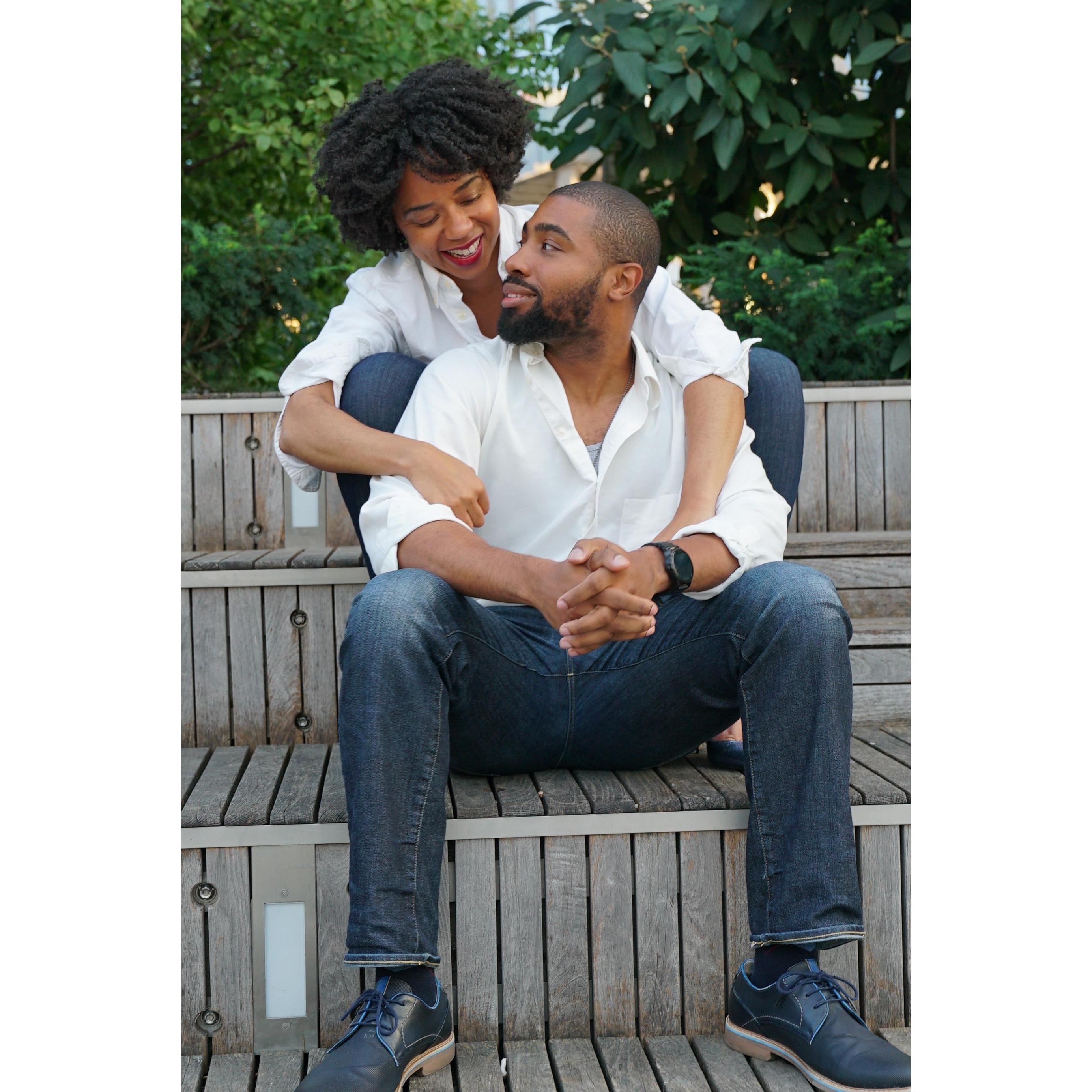 Hudson Park, NYC  (Photos courtesy of James Thomas. We were styled by Kristy Lewis; follow @evolutionkristy.)