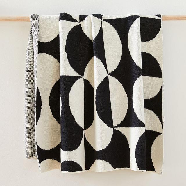 Puzzle Eco Throw, Black, 50in x 60in